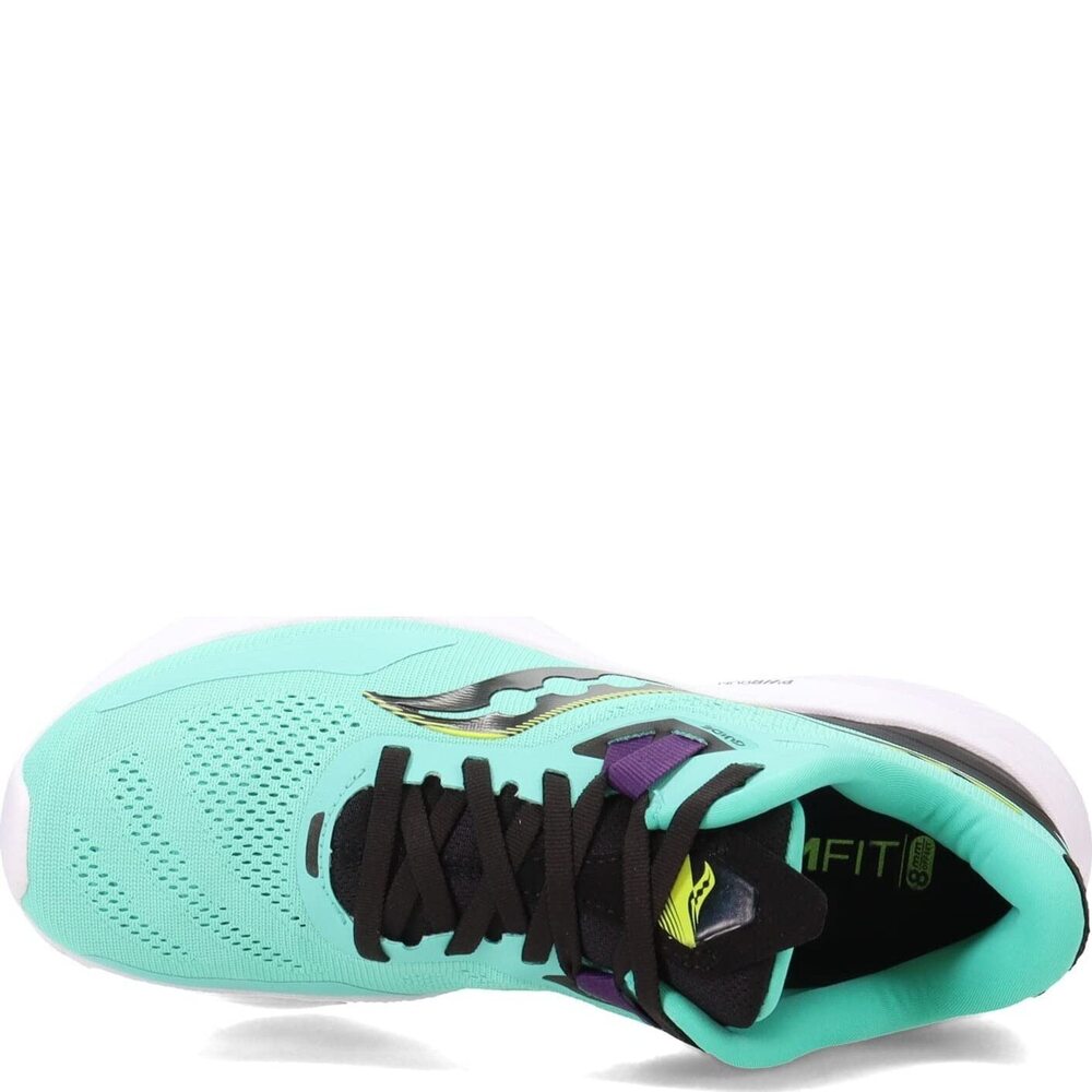 Saucony Women's Guide 15 Running Shoe, Cool Mint/Acid, 6.5 View 6